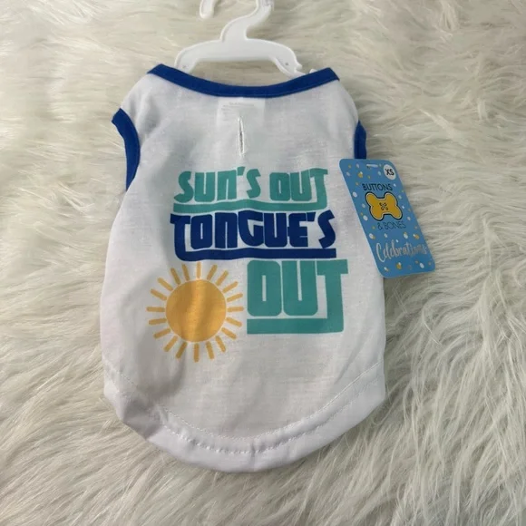 Blue and White Dog Shirts and Hat - Picture 2 of 6